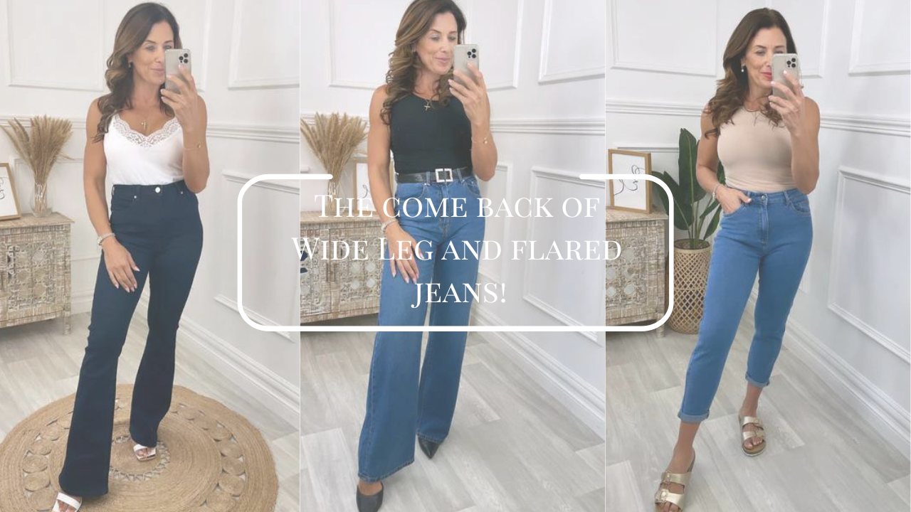 Virgo Boutique | The comeback of wide leg and flared jeans !