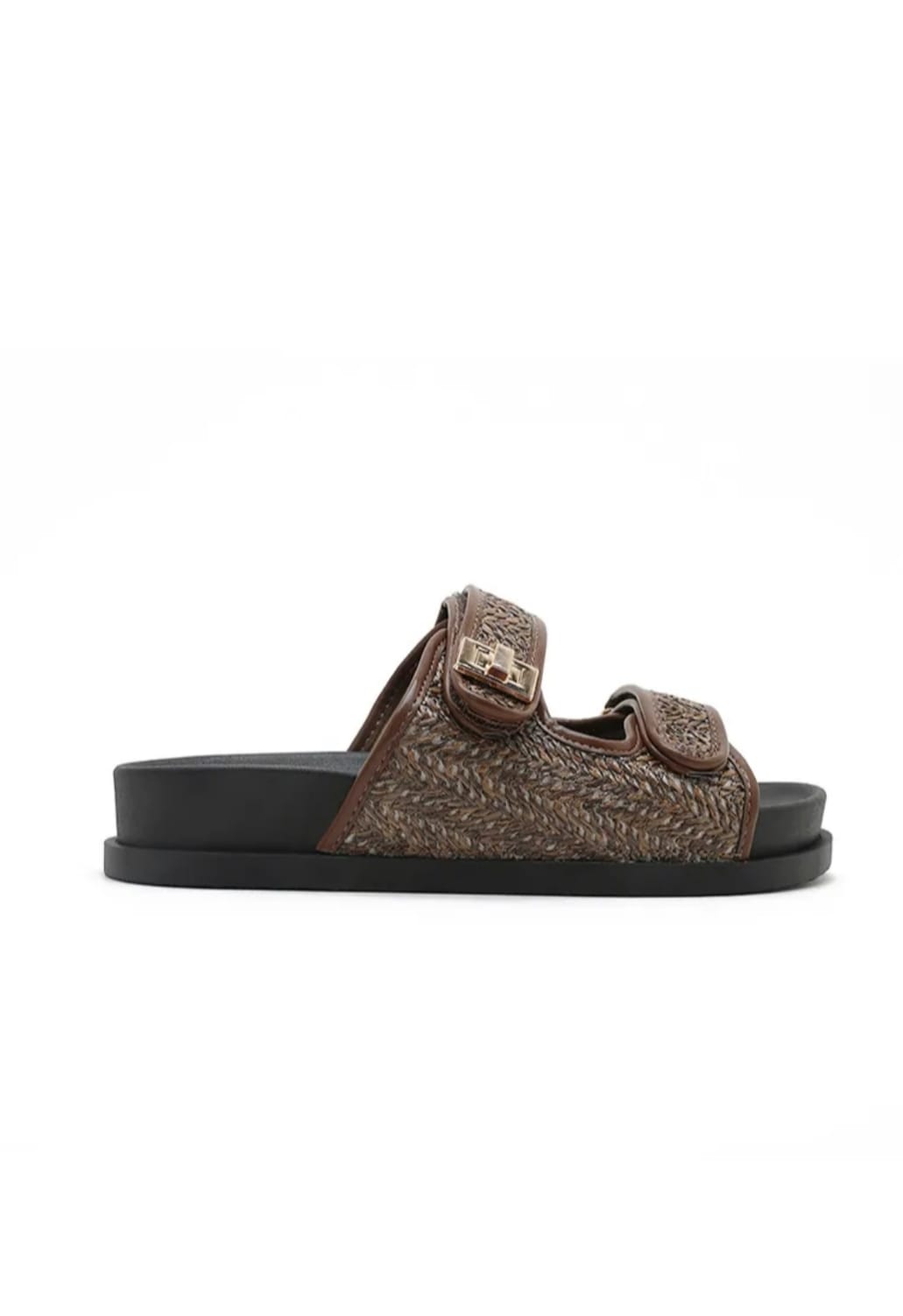 Maddie Brown Double Strap Sandals