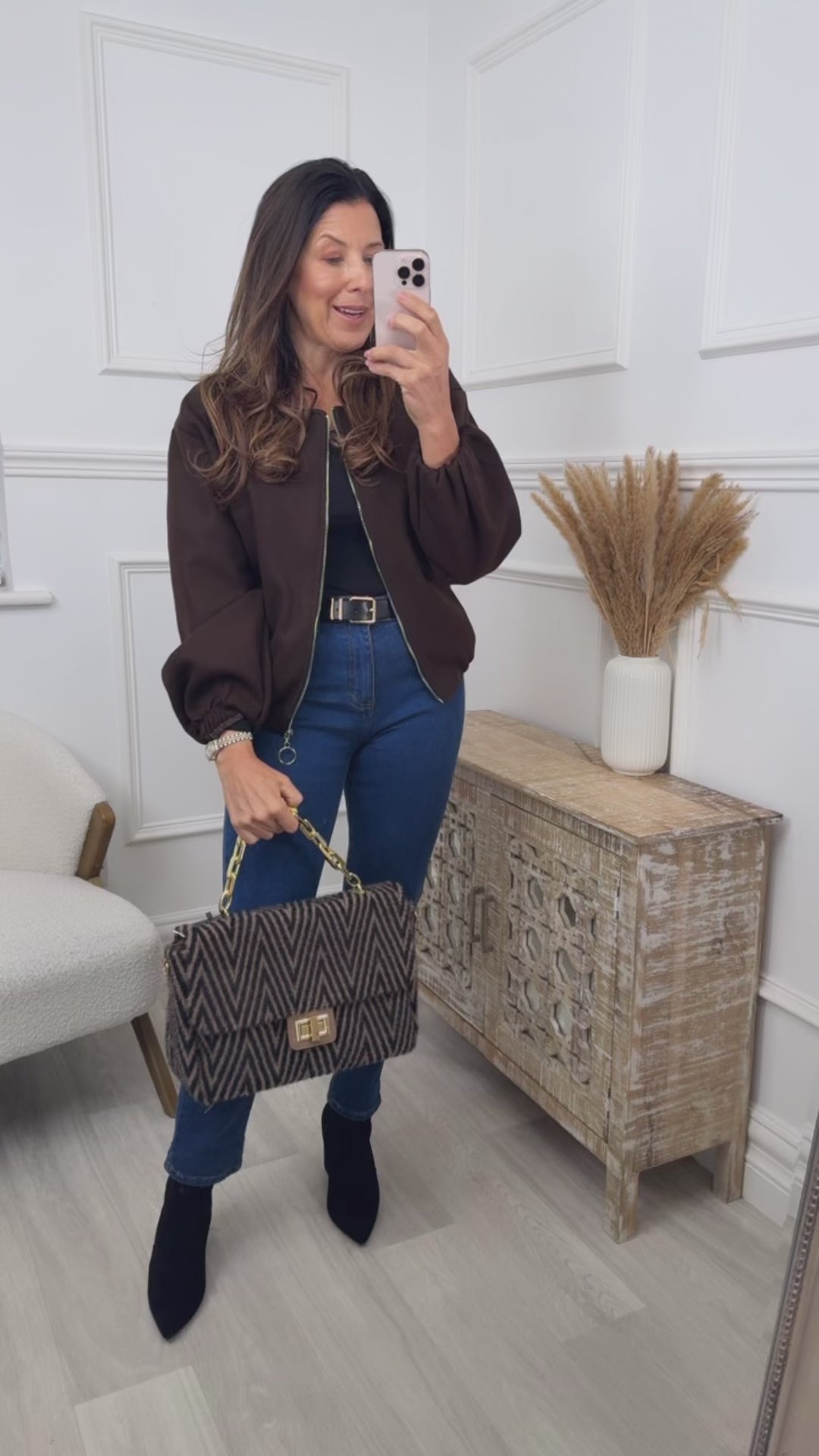 Jessica Brown Bomber Jacket