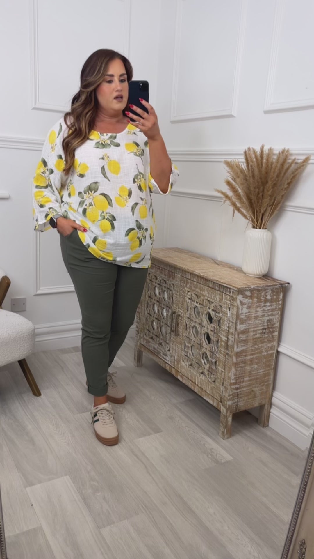 Caroline Khaki Chino Joggers