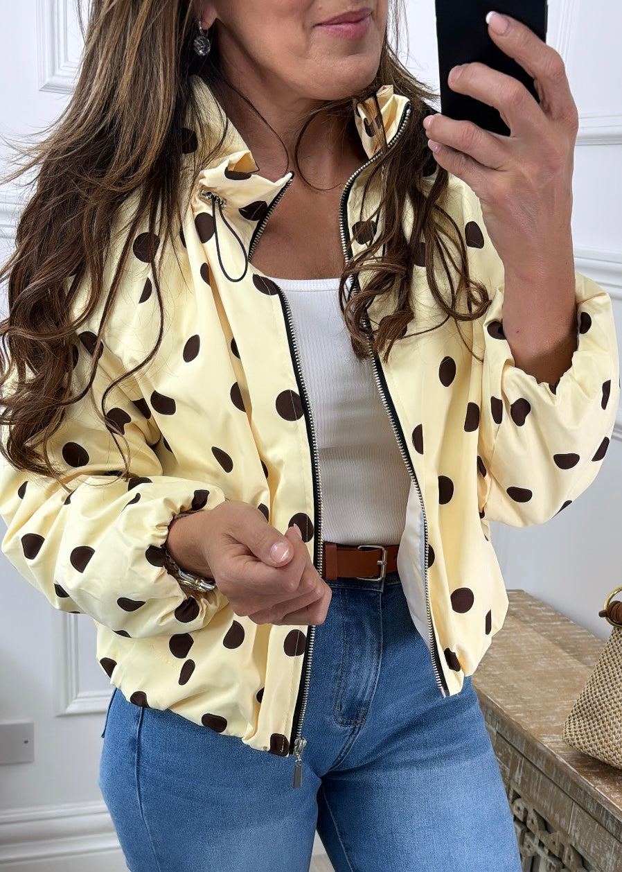 Sheridan Yellow Polka Dot Jacket