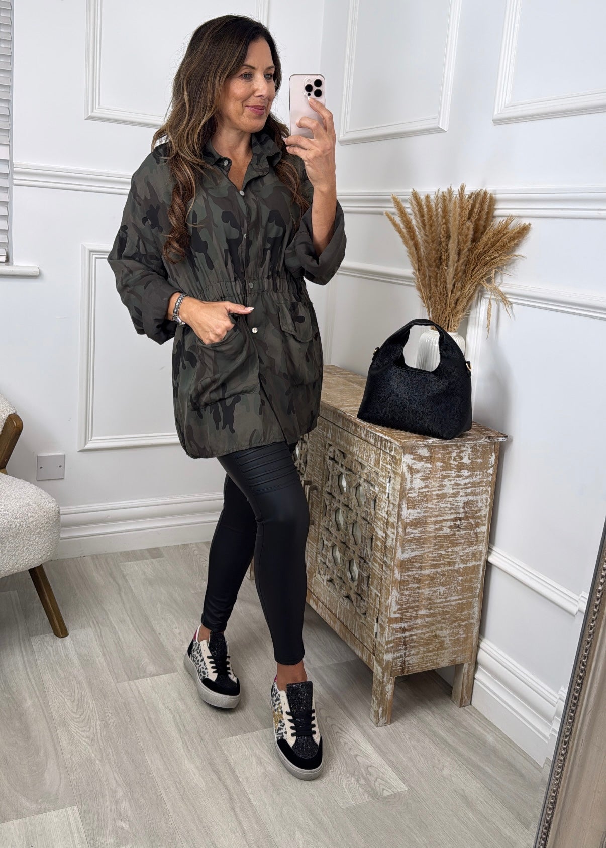 Keira Brown Pocket Cargo Shirt