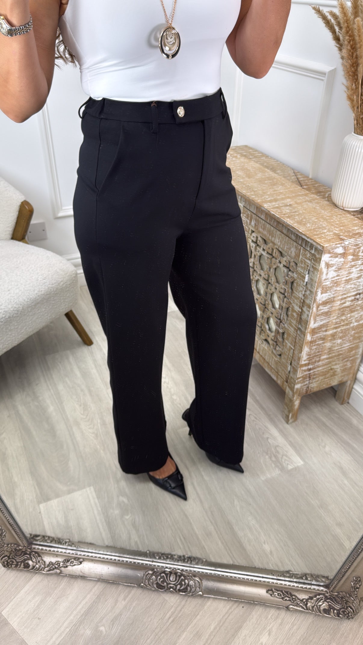Penny Black Wide Leg Pants