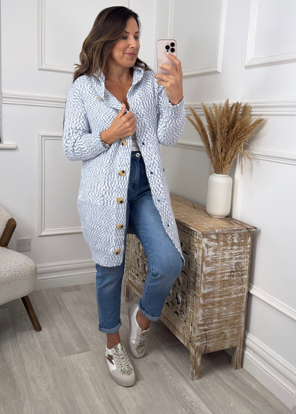 Harper Royal Blue Button Cardigan