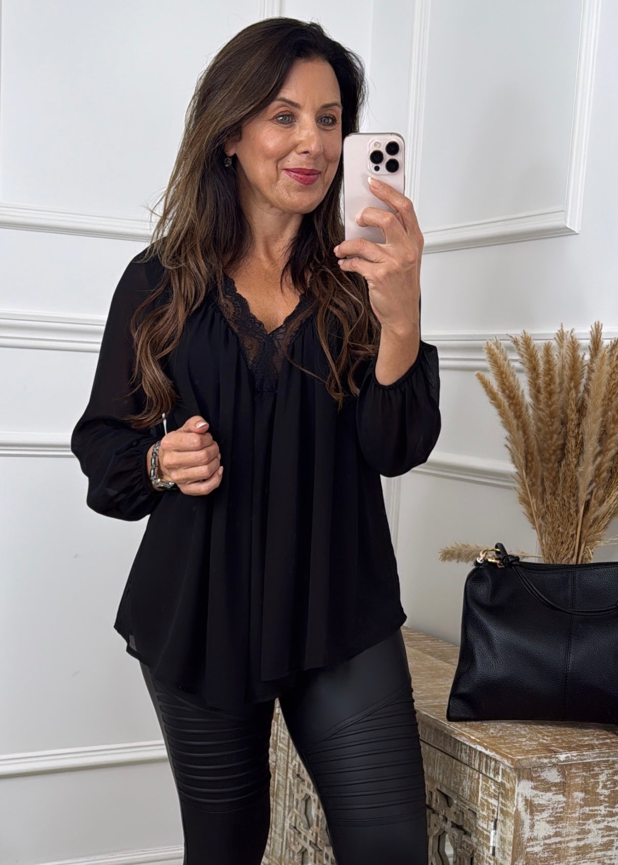 Martha Black V-Neck Top