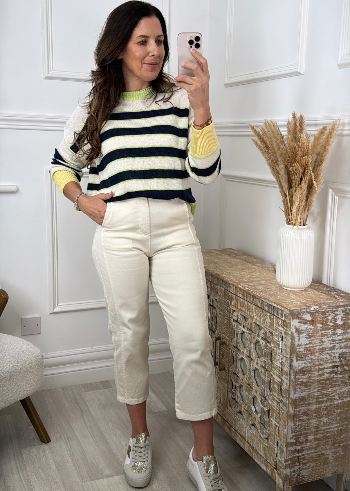 Penelope Navy Stripe Jumper
