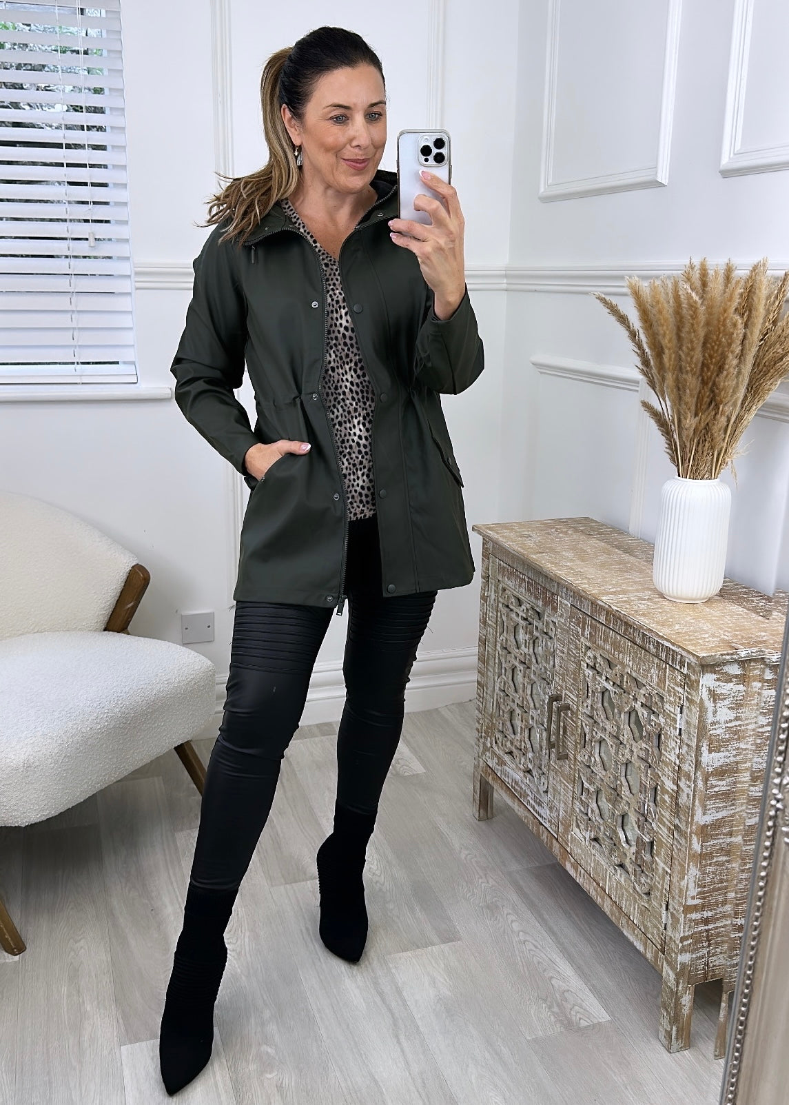 Malou Peat Coated Rain Jacket