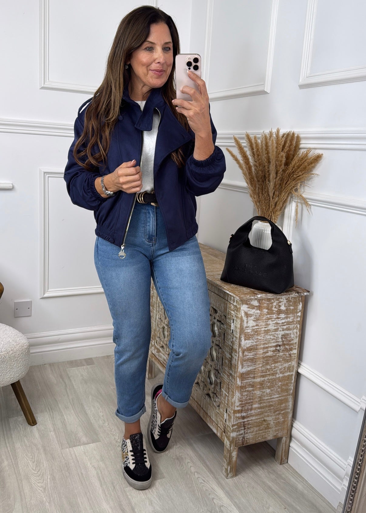 Kerry Navy Zip Jacket