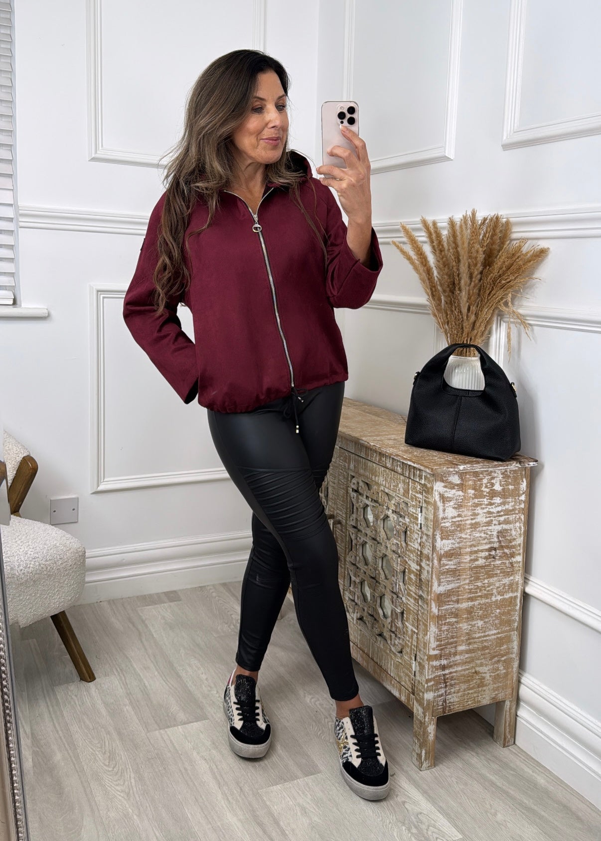 Juniper Wine Hooded Jacket
