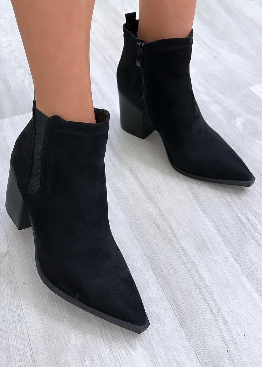 Dora Black Ankle Boots