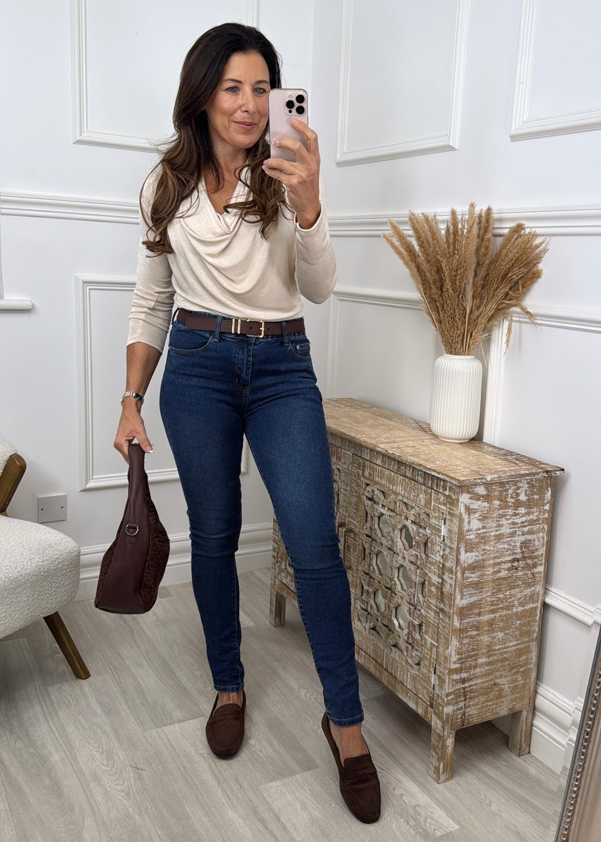 Lorna Blue High Waisted Skinny Jeans