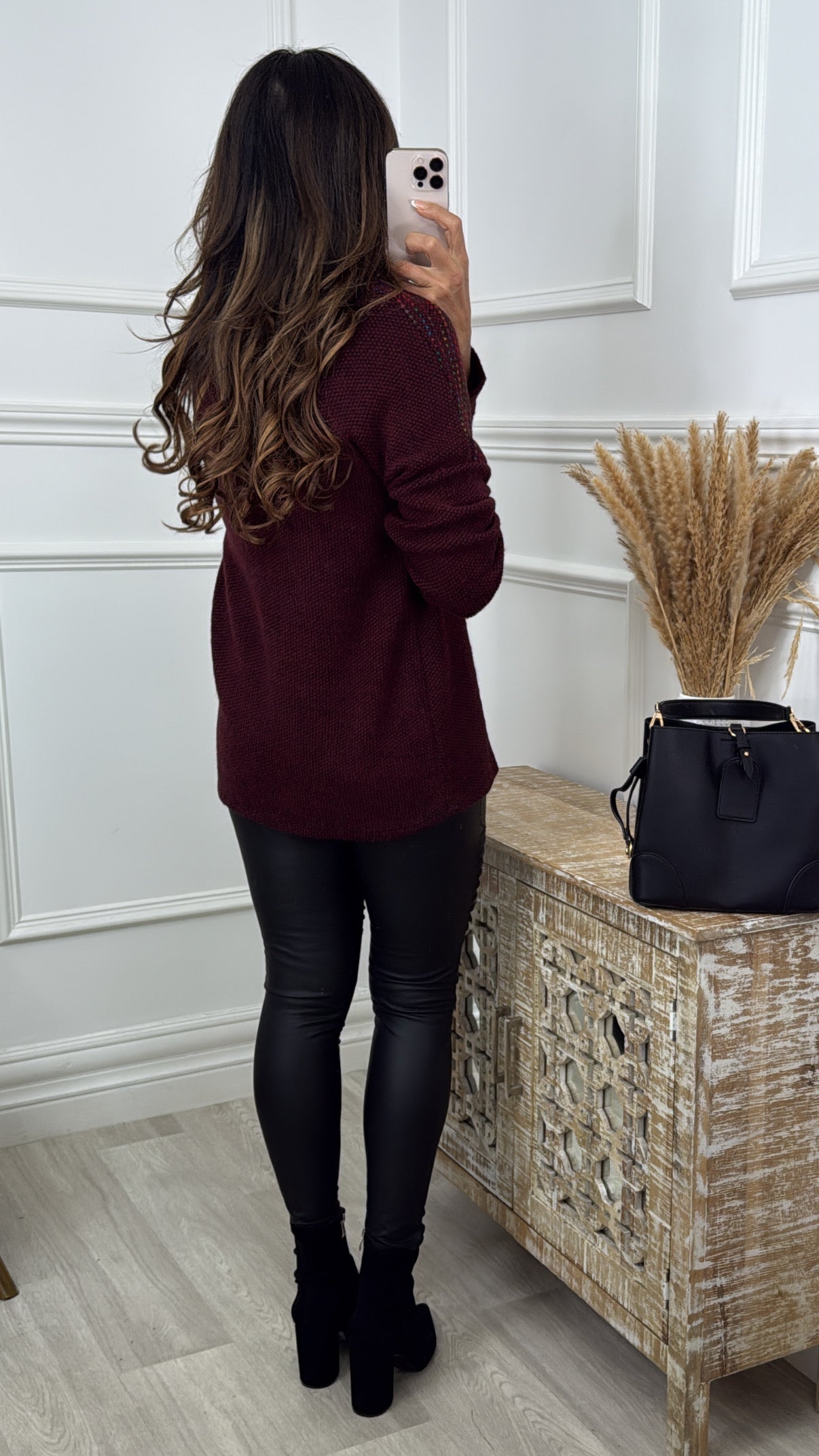 Orla Wine Turtleneck Tunic