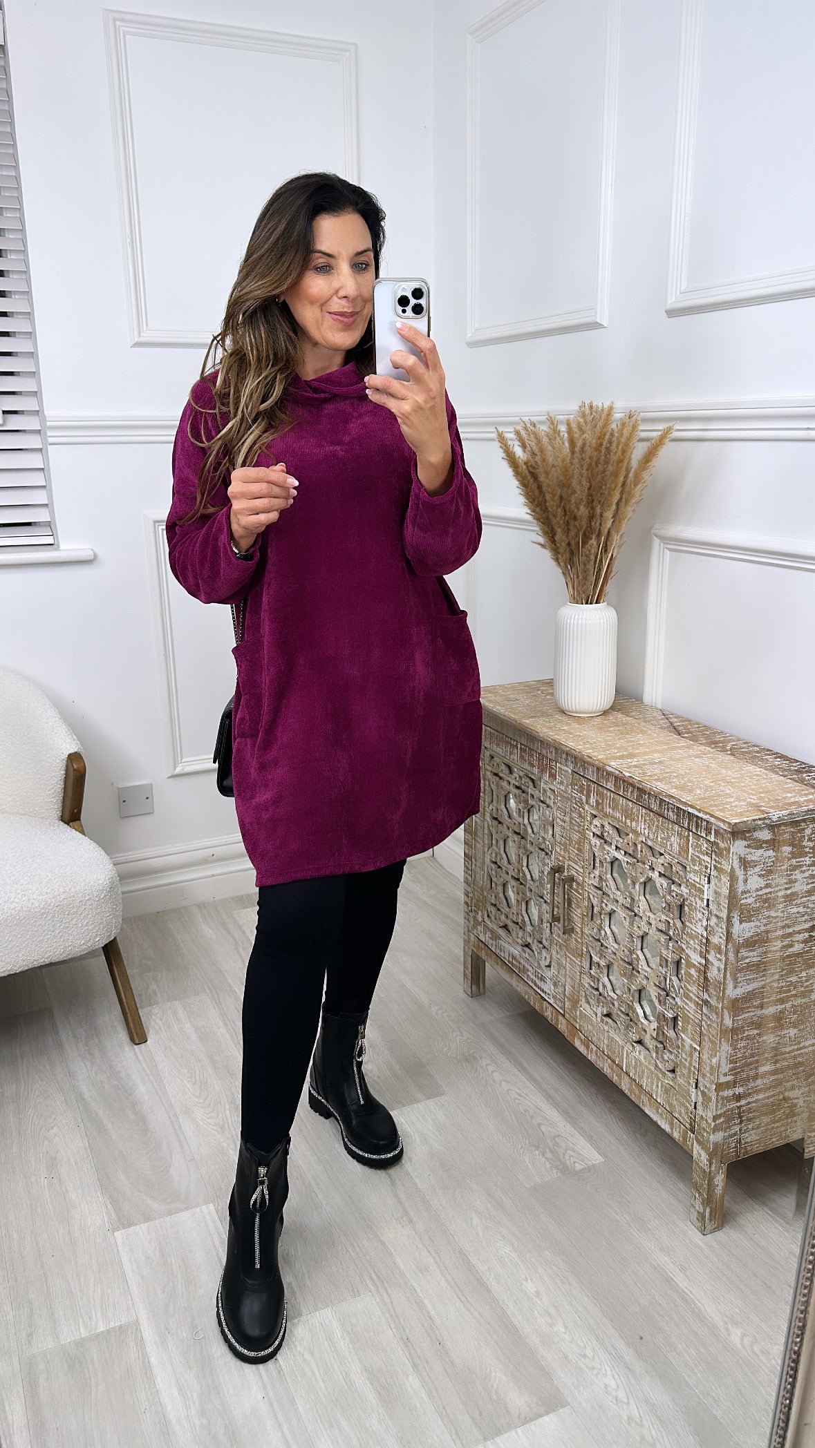 Mikela Purple Tunic Dress