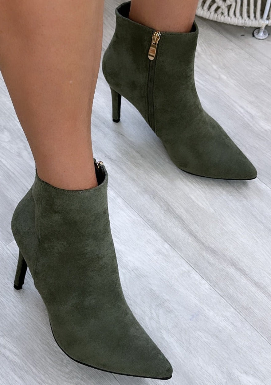 Robin Green Stiletto Ankle Boots