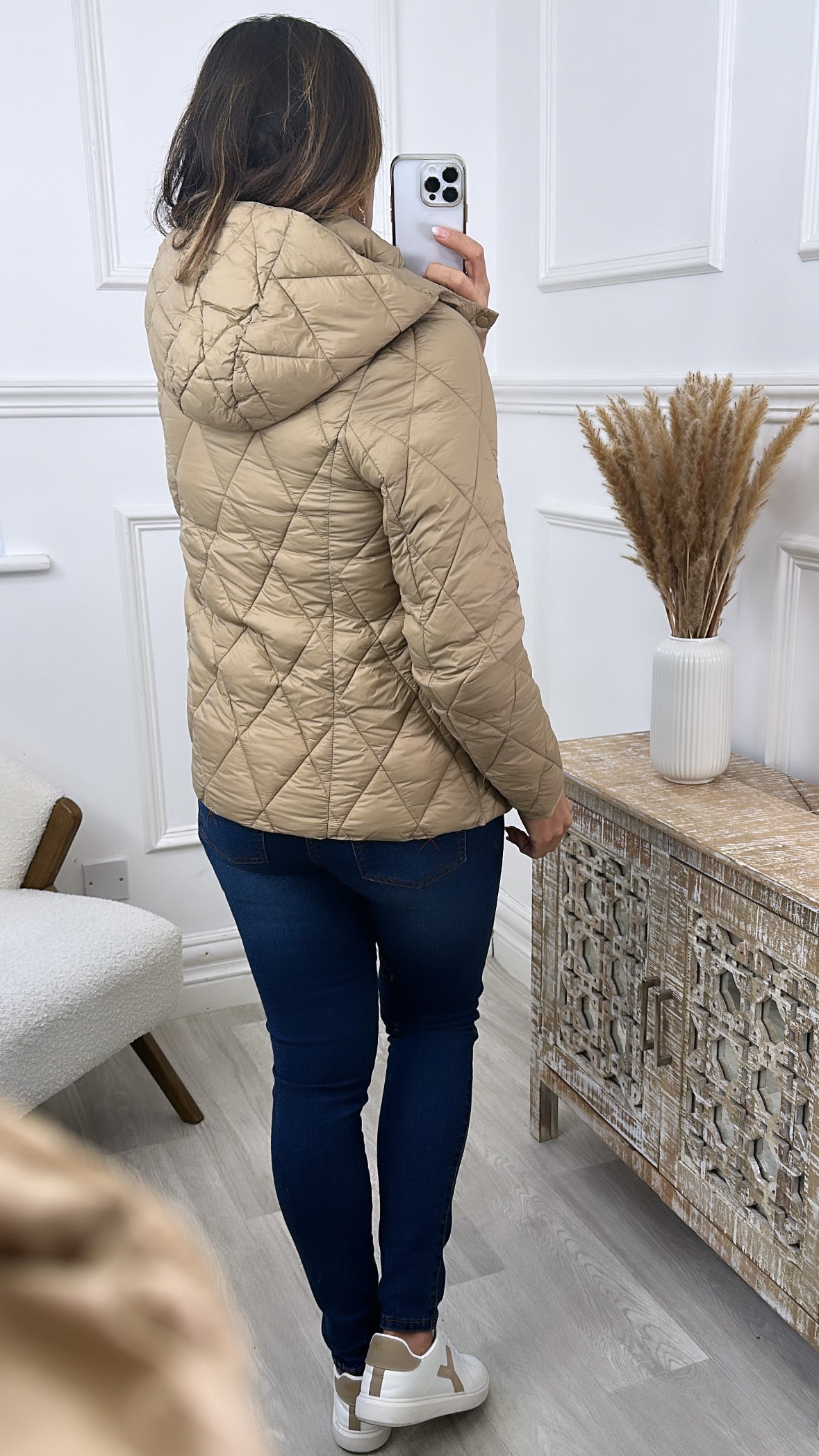 Elanie Camel Padded Jacket