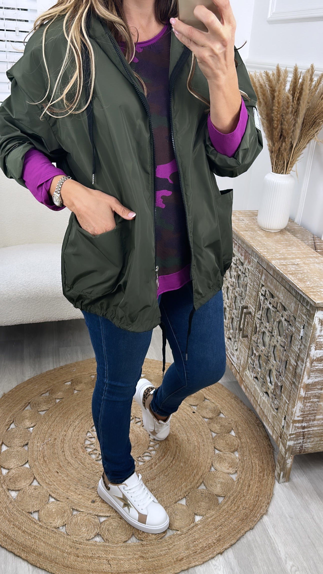 Missy Khaki Rain Jacket