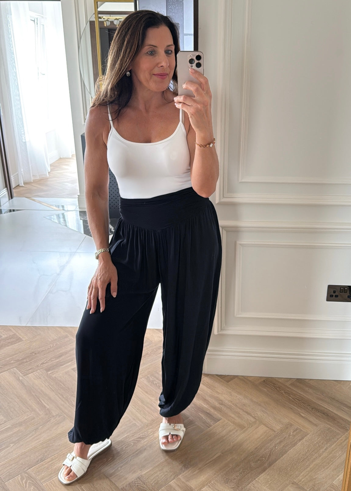 Vicki Black Harem Pants