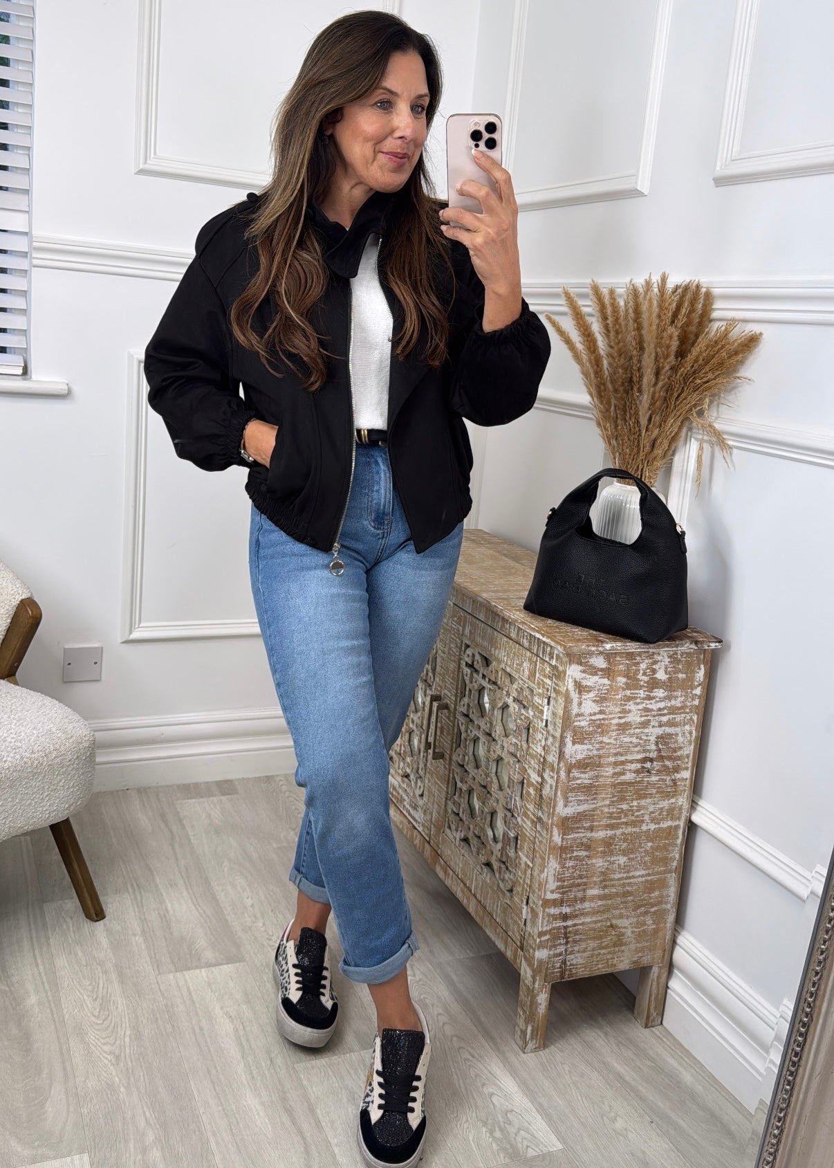 Kerry Black Zip Jacket