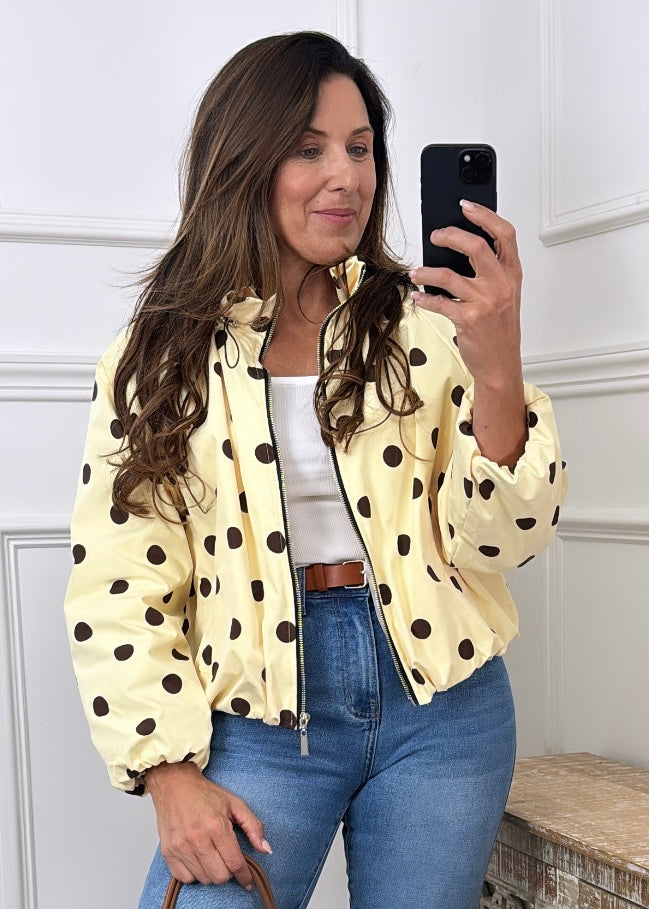 Sheridan Yellow Polka Dot Jacket