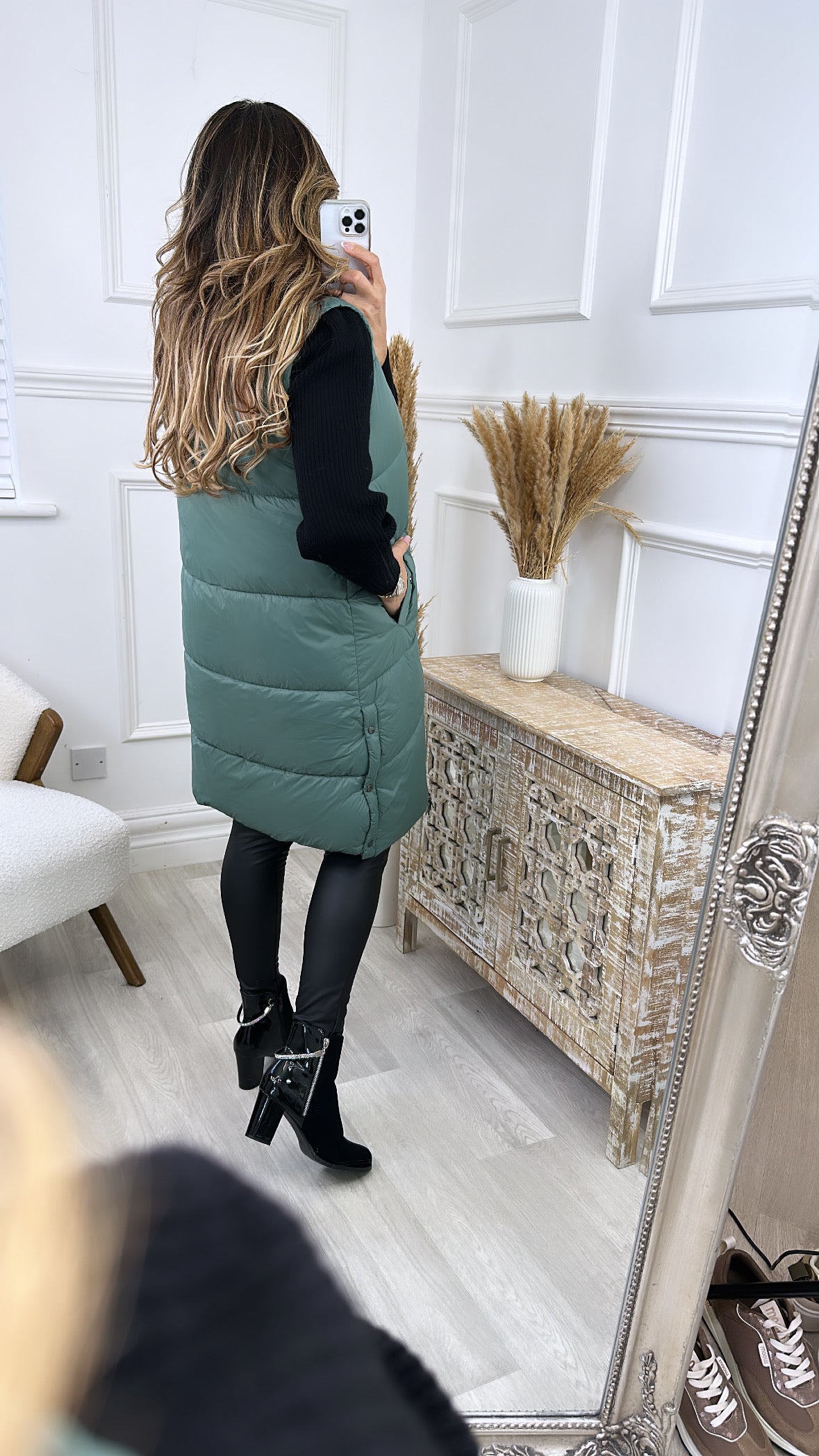 Uppsala Dark Green Padded Gilet
