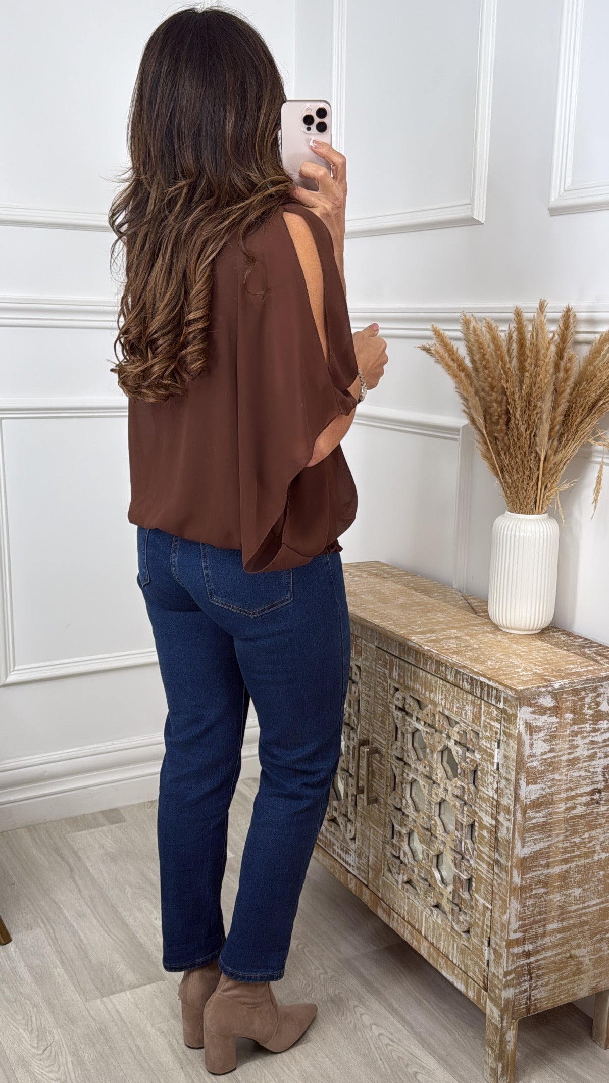 Tricia Brown Sequin Detail Top