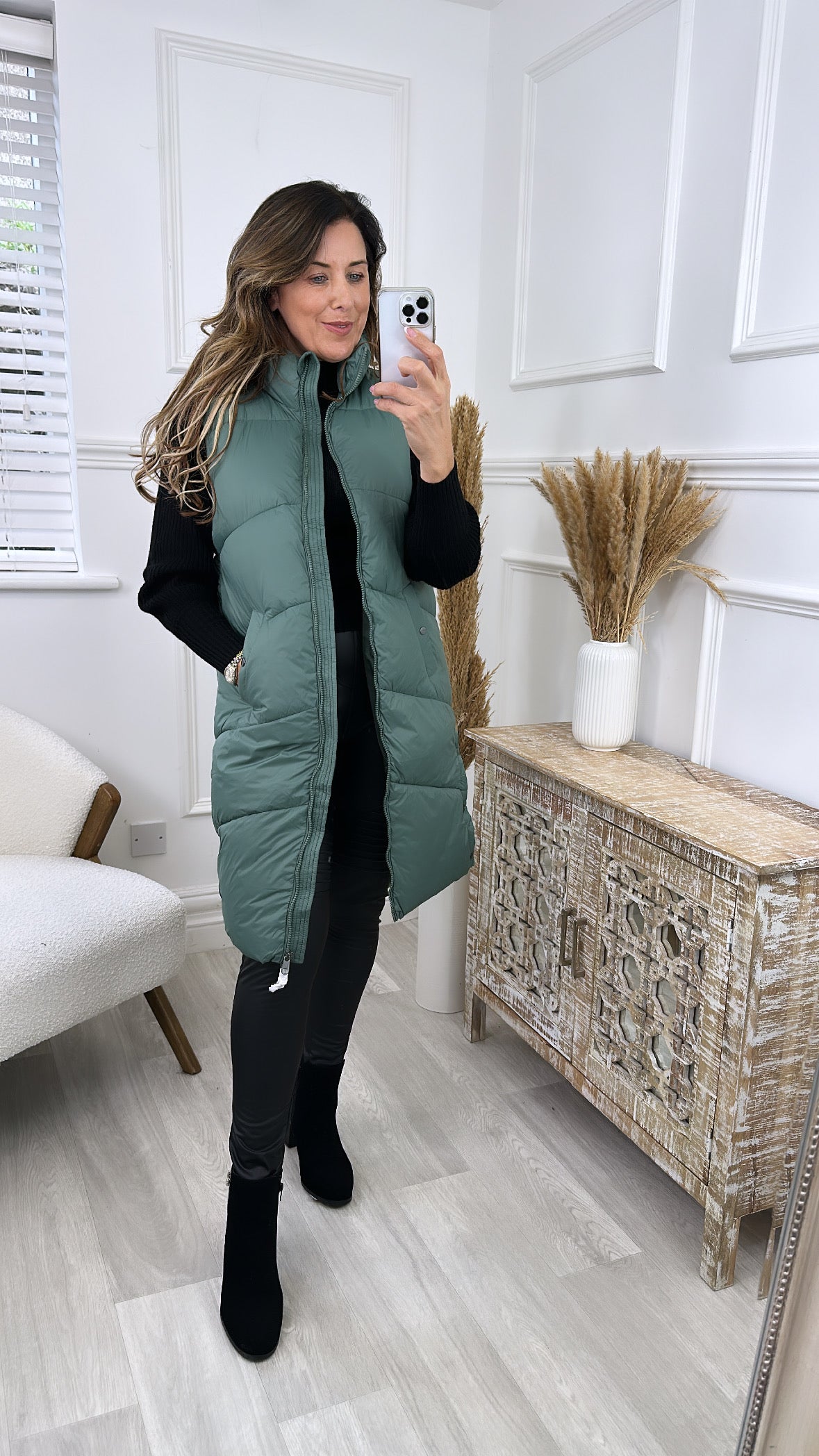 Uppsala Dark Green Padded Gilet