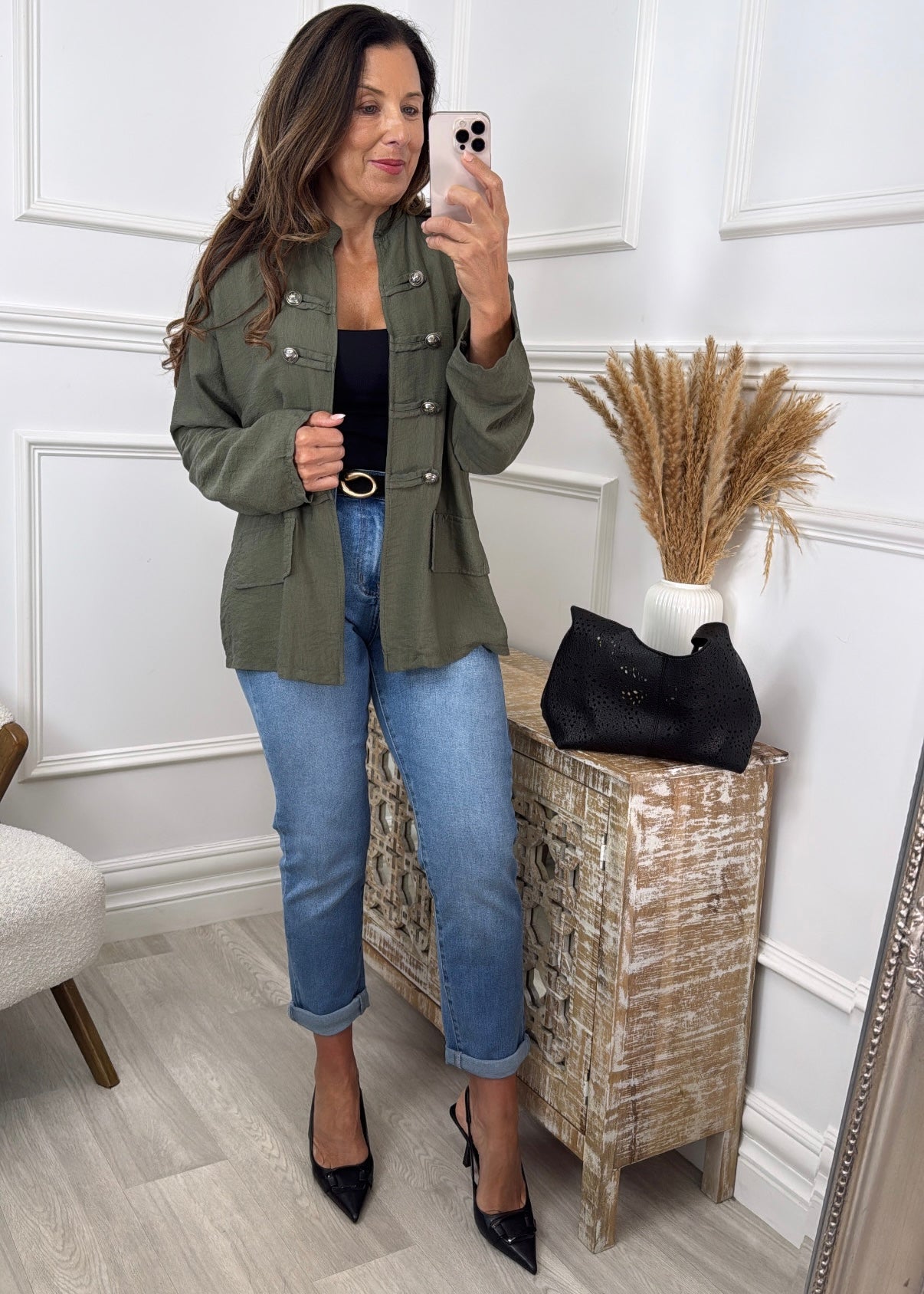 🖤 Pre Order🖤Triona Khaki Lightweight Jacket