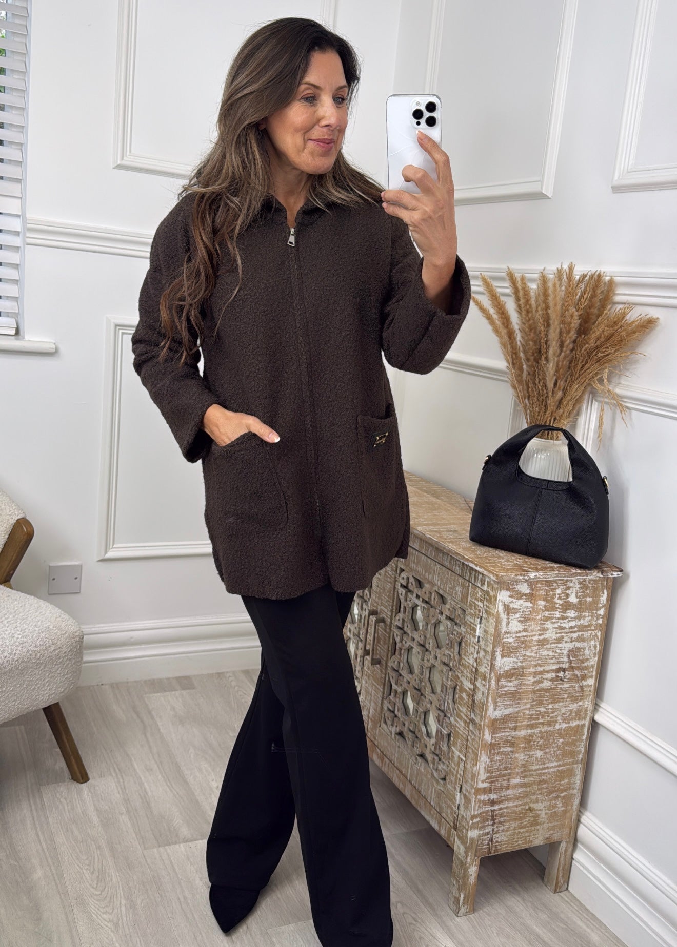 Kylie Brown Hooded Coatigan