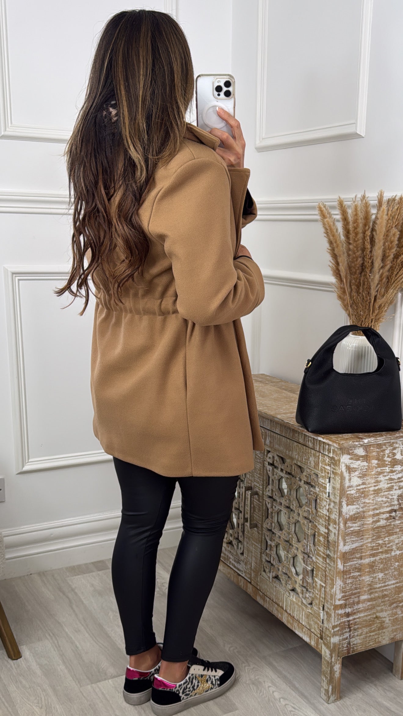 Rosie Camel Belted Jacket
