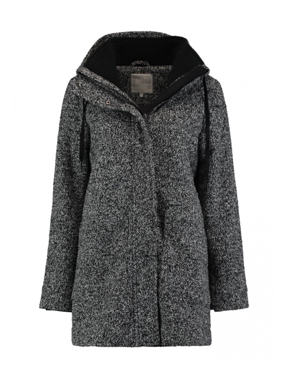 Esther Grey Hooded Semi Coat