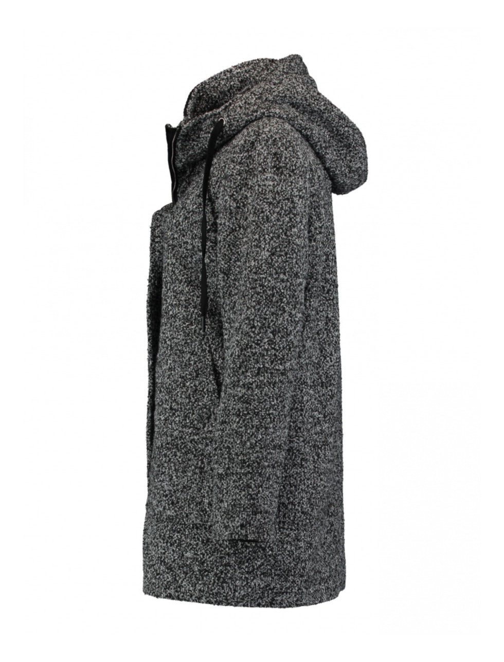 Esther Grey Hooded Semi Coat