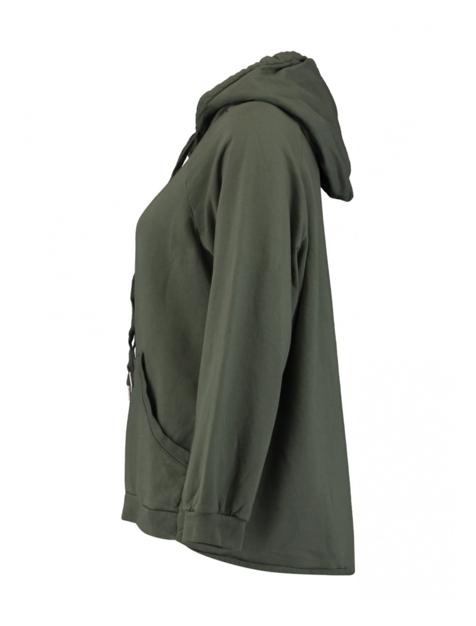 Lala Khaki Kangaroo Pocket Hoodie