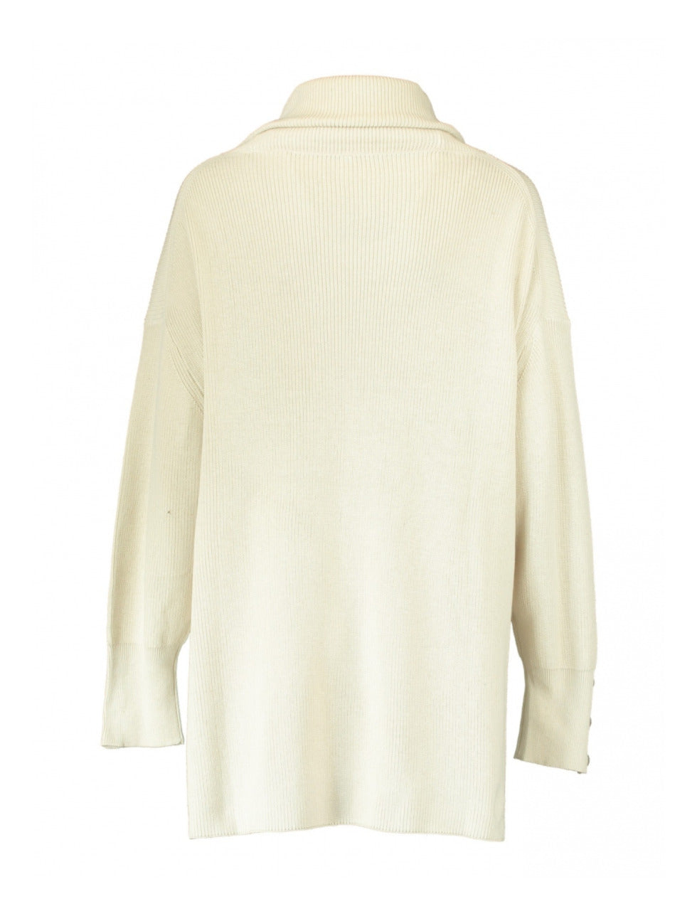 Neyla Beige Dipped Back Pullover