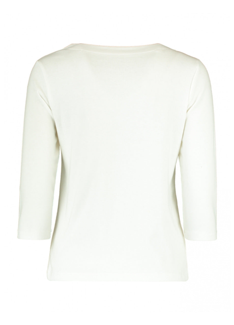 Annabeth White Stud Detail Top