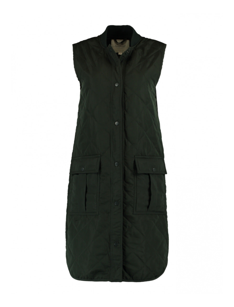 Nola Dark Green Quilted Gilet