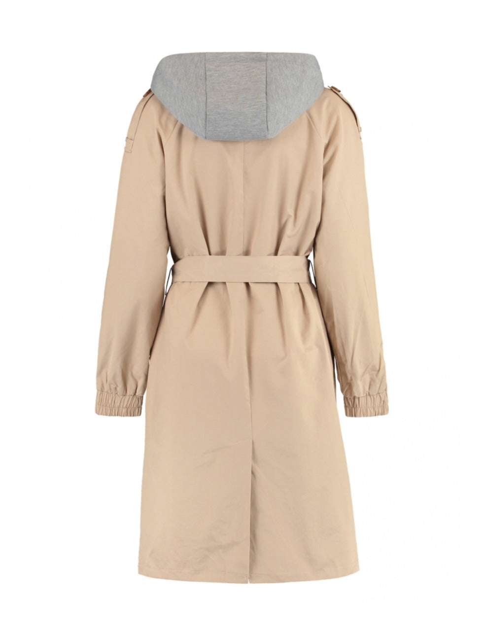 Rosalie Beige Hooded Trench Coat