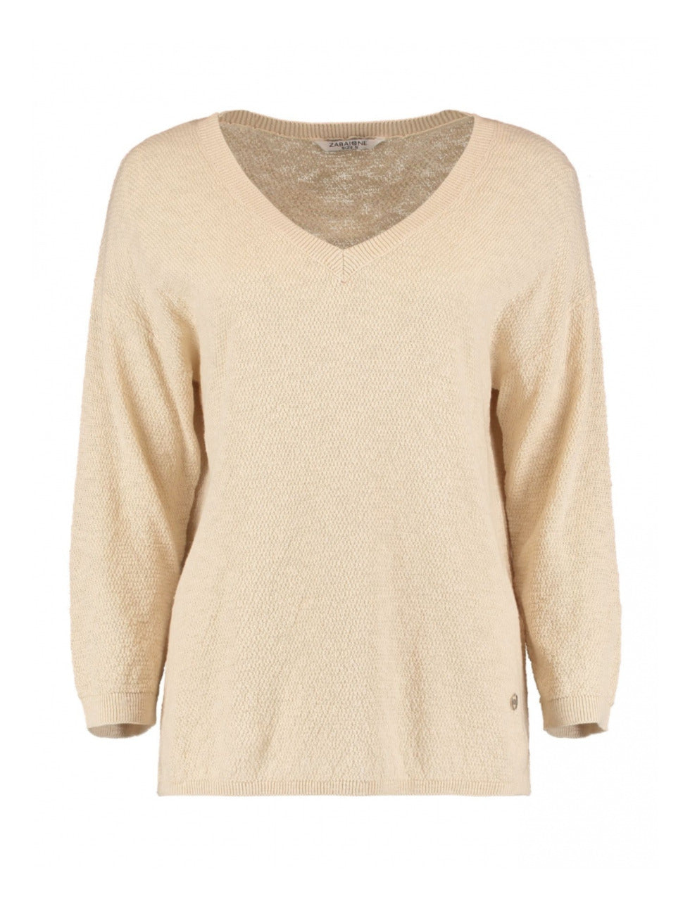 Yuka Cream Cotton Blend Pullover