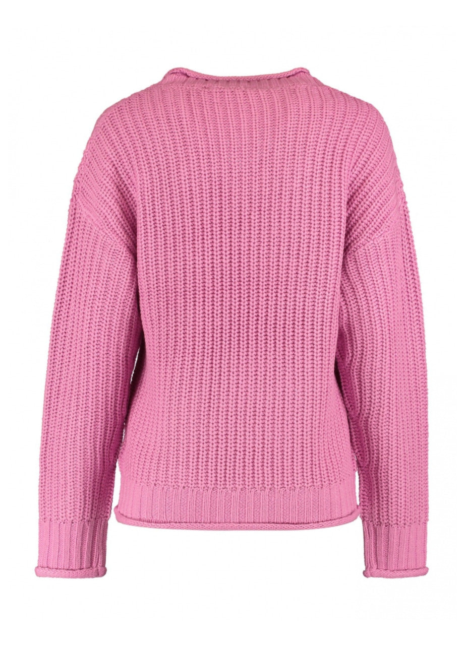 Philomena Pink V Neck Pullover