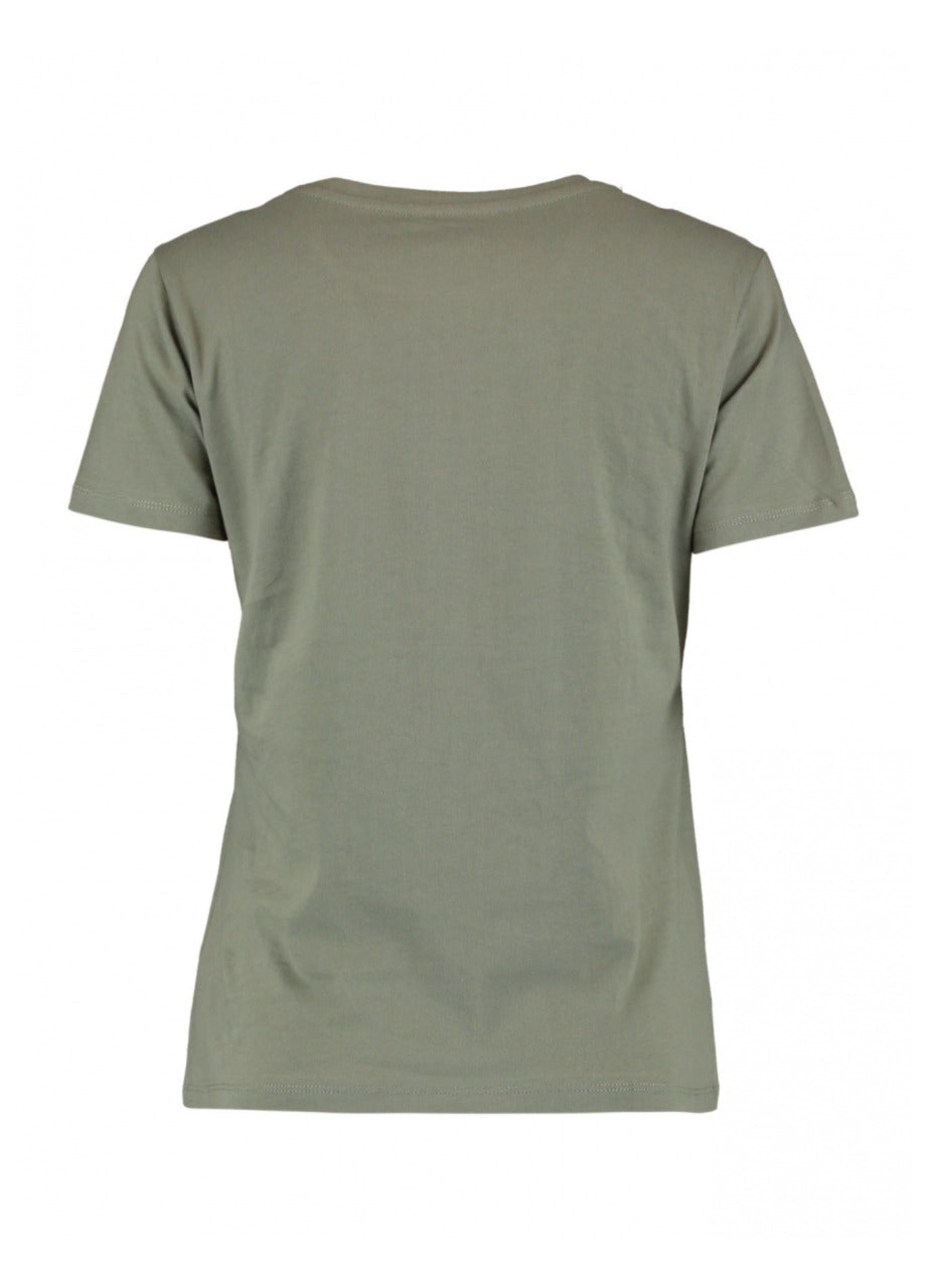 Brooklyn Khaki Foil Square T-Shirt