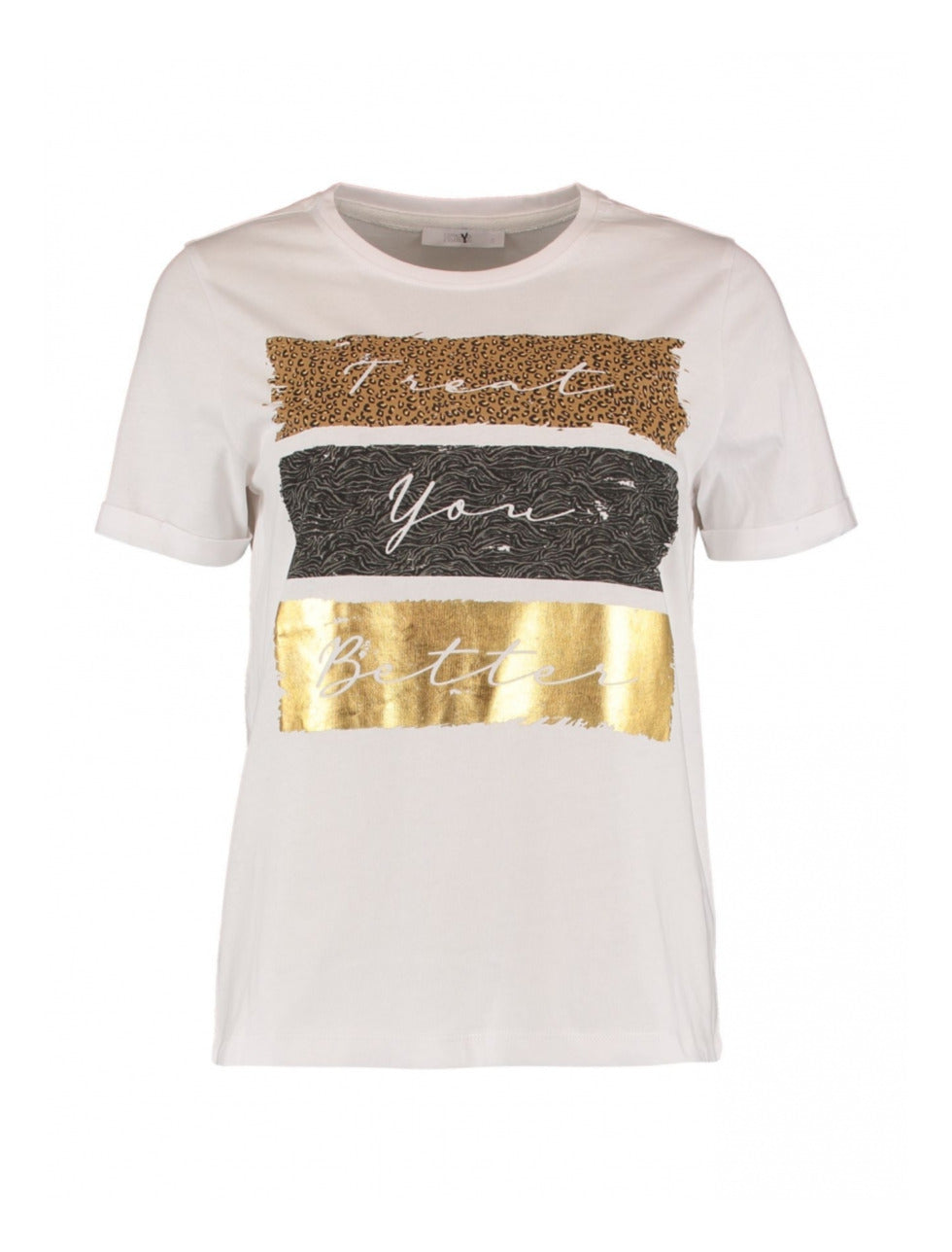 Valea White Animal Prints T-Shirt