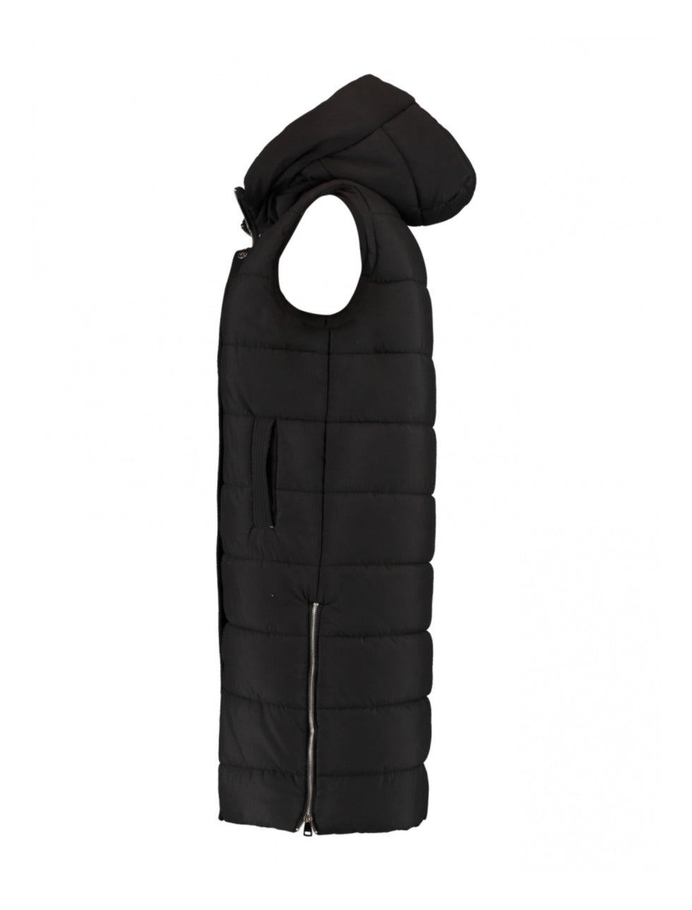 Solve Black Longline Puffer Gilet