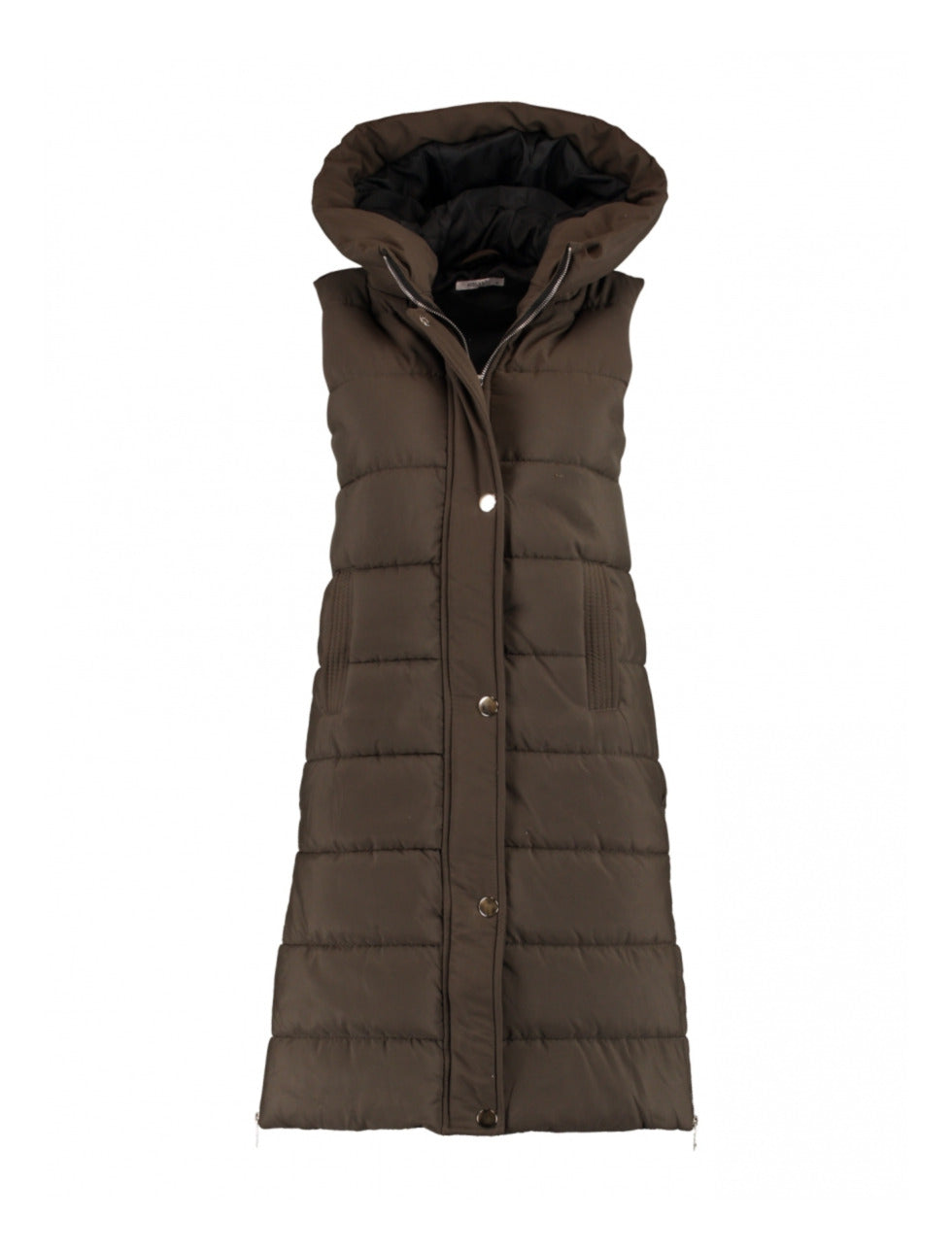 Solve Khaki Longline Puffer Gilet