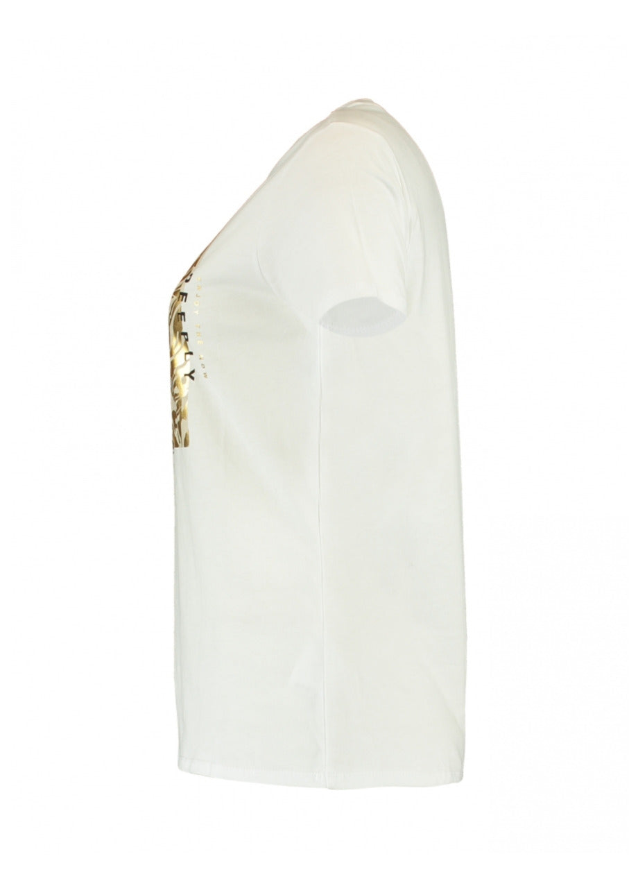 Brooklyn White Foil Square T-Shirt