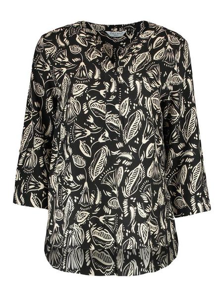 Sarina Black Popover Blouse