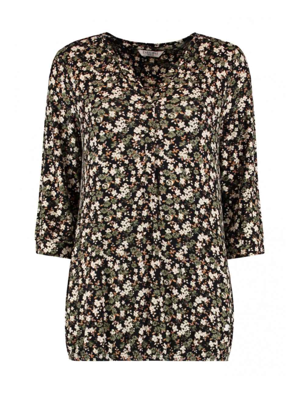 Talia Khaki Floral Blouse