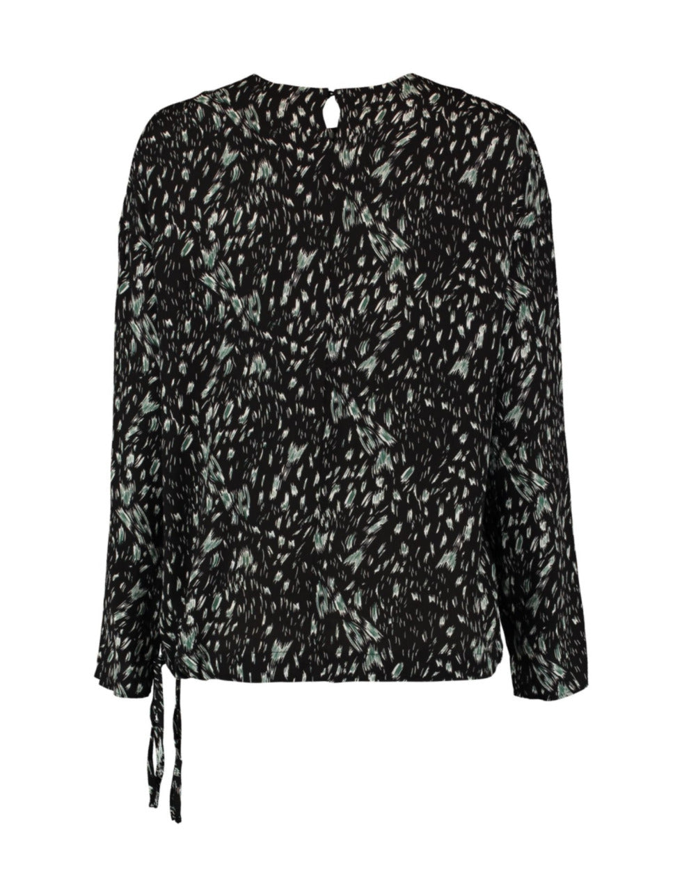 Wanja Black Patterned Blouse