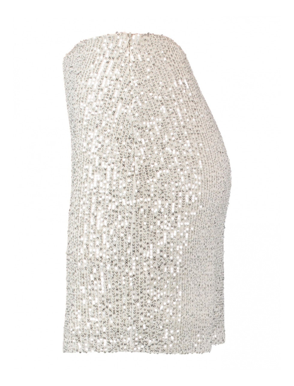Leana Silver Sequin Mini Skirt