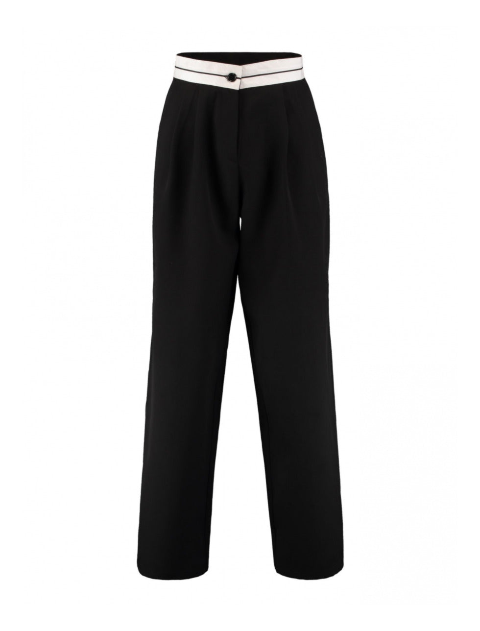 Amalia Black Wide Leg Trousers
