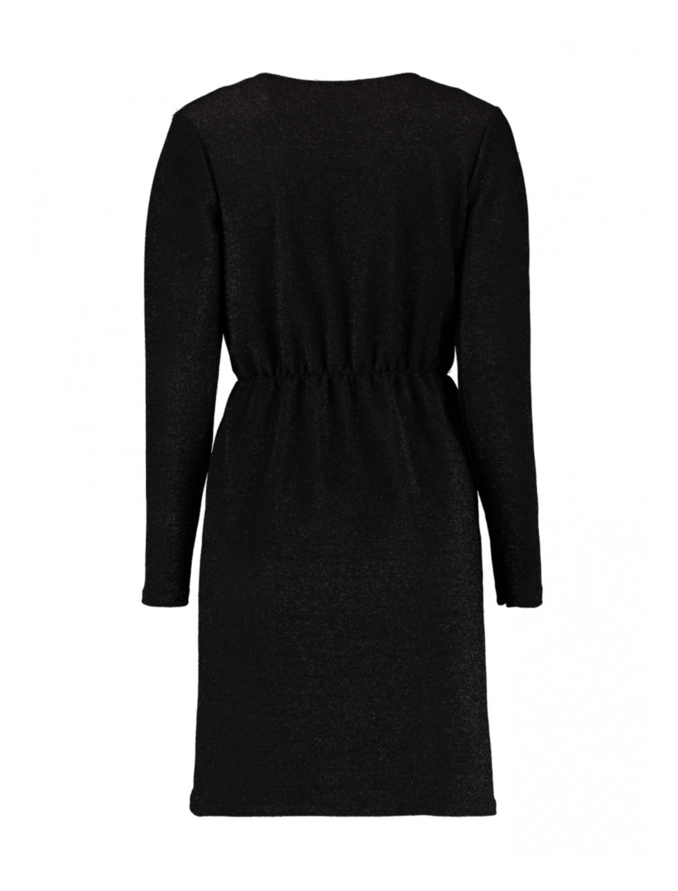 Deria Black Sparkly Wrap Mini Dress