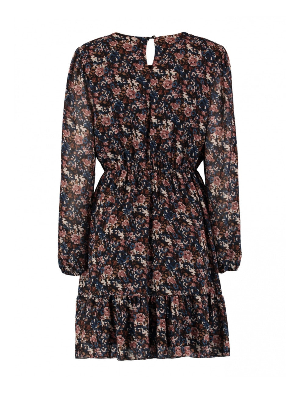 Zena Black Floral Print Mini Dress